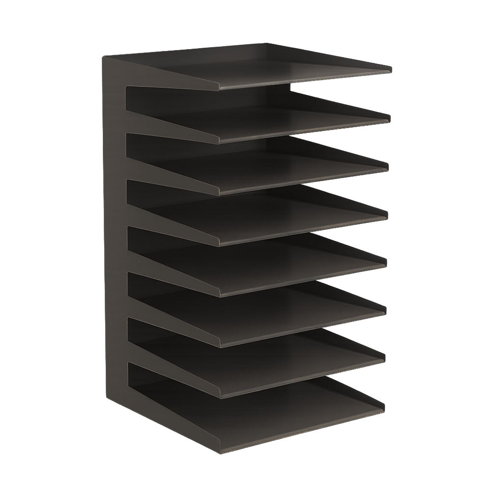 Bluepixel Equipamentos e Serviços Informáticos Lda | Conjunto de 8 Tabuleiros Metálicos Pretos para Organização Atlanta Tabuleiros