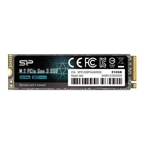 SSD Silicon Power P34A60 512GB M..2 PCIe NVMe Gen3 x4