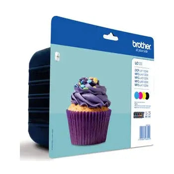 Pack Tinteiros Brother LC123VALBP 4 Cores