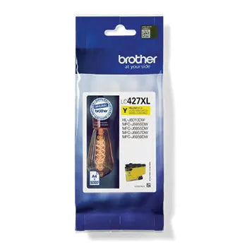 Tinteiro Brother LC427XLY Amarelo 5000 Pág.