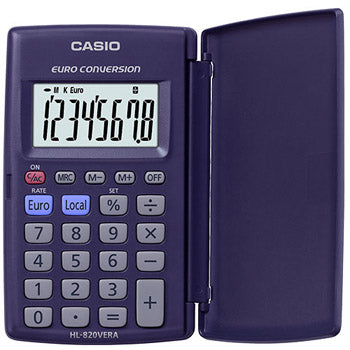 Bluepixel Equipamentos e Serviços Informáticos Lda | Calculadora de Bolso Casio HL820VERA 8 Dígitos — Compacta e Prática Casio Bolso