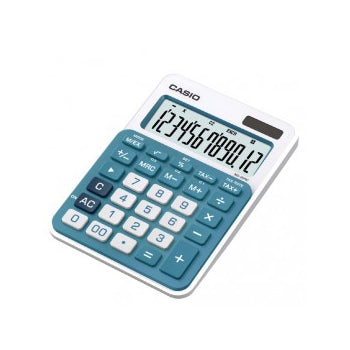 Bluepixel Equipamentos e Serviços Informáticos Lda | Calculadora Casio MS20UCBU Azul - 12 Dígitos para Escritório Casio Secretária