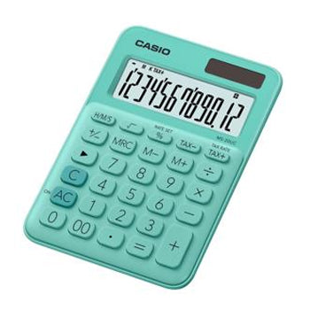 Bluepixel Equipamentos e Serviços Informáticos Lda | Calculadora de Mesa Casio MS20UCGN Verde Claro – 12 Dígitos Casio Secretária