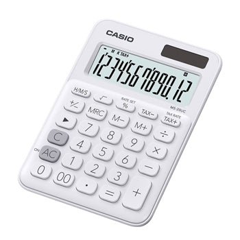 Bluepixel Equipamentos e Serviços Informáticos Lda | Calculadora de Mesa Casio MS20UCWE Branco – 12 Dígitos, Confiável Casio Secretária