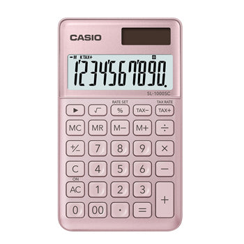 Bluepixel Equipamentos e Serviços Informáticos Lda | Calculadora de Bolso Casio SL1000SCPK Rosa — 10 Dígitos Casio Bolso
