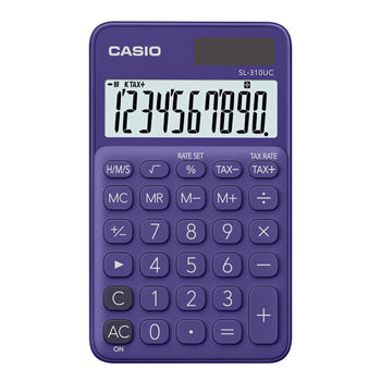 Bluepixel Equipamentos e Serviços Informáticos Lda | Calculadora de Bolso Casio SL310UCPL Roxa – 10 Dígitos para Cálculos Rápidos Casio Bolso