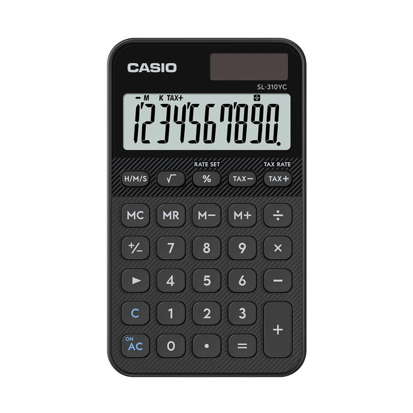 Calculadora de Bolso Casio SL310YCBK Preto 10 Digitos