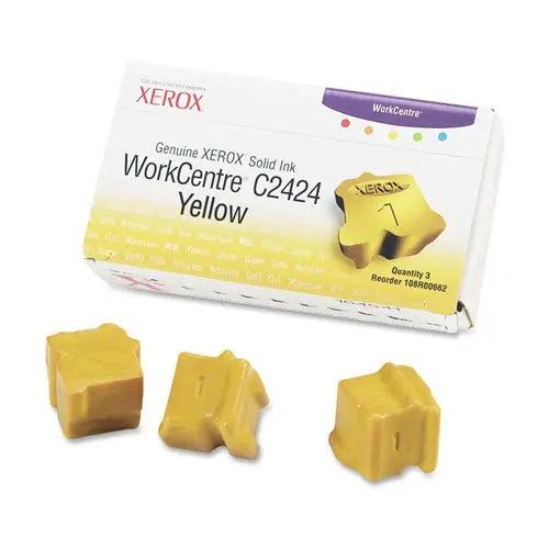 Pack Tinta Sólida Compatível Xerox Amarelo 108R00662 3un