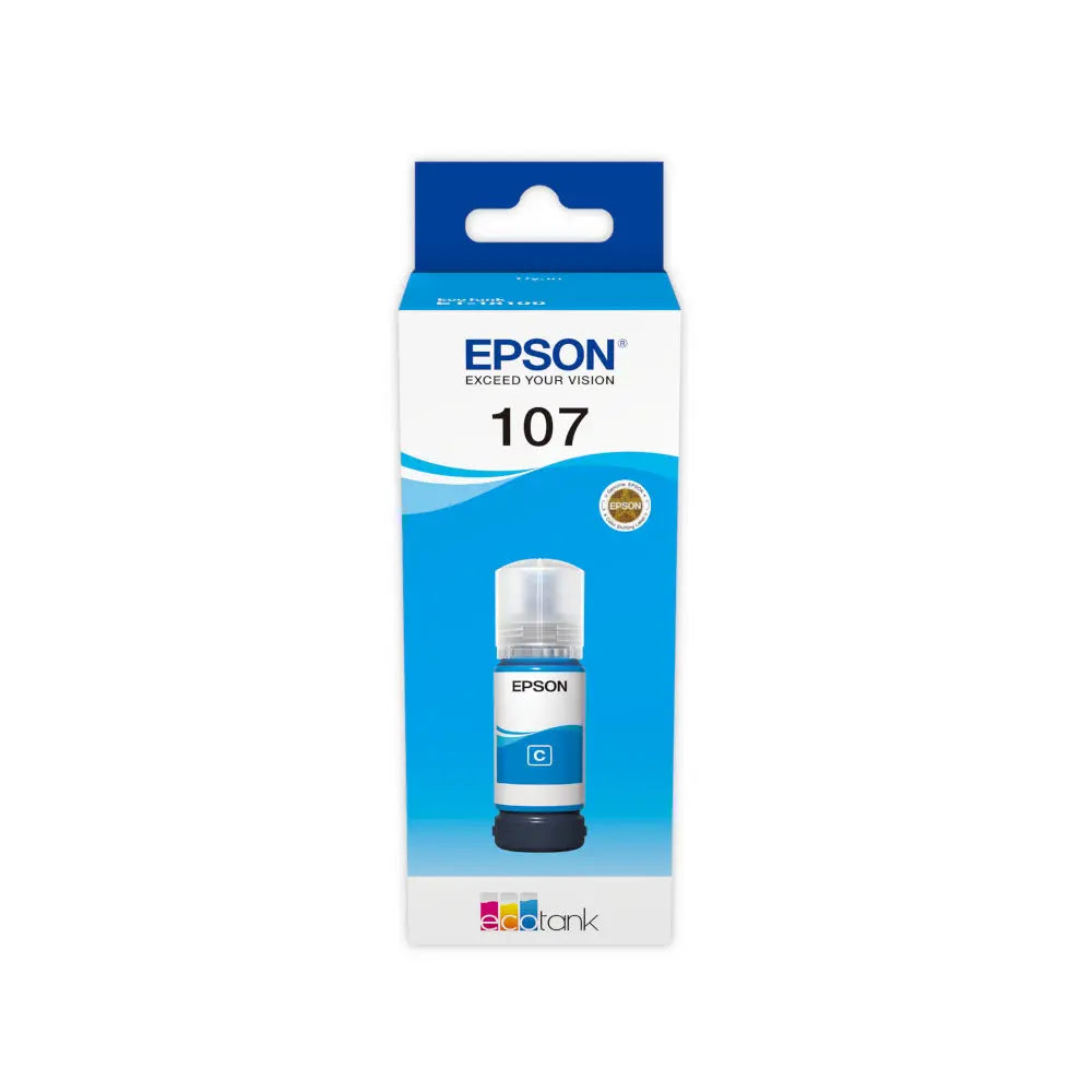 Tinteiro Epson 107 Azul C13T09B240 70ml 7200 Pág.