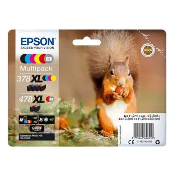 Pack Tinteiros Epson 378XL / 478XL 6 Cores C13T379D4010