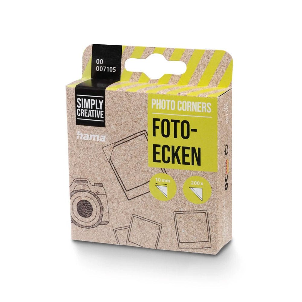 Bluepixel Equipamentos e Serviços Informáticos Lda | Cantos Auto-Adesivos para Fotos - Kit com 200 unidades Hama Etiquetas