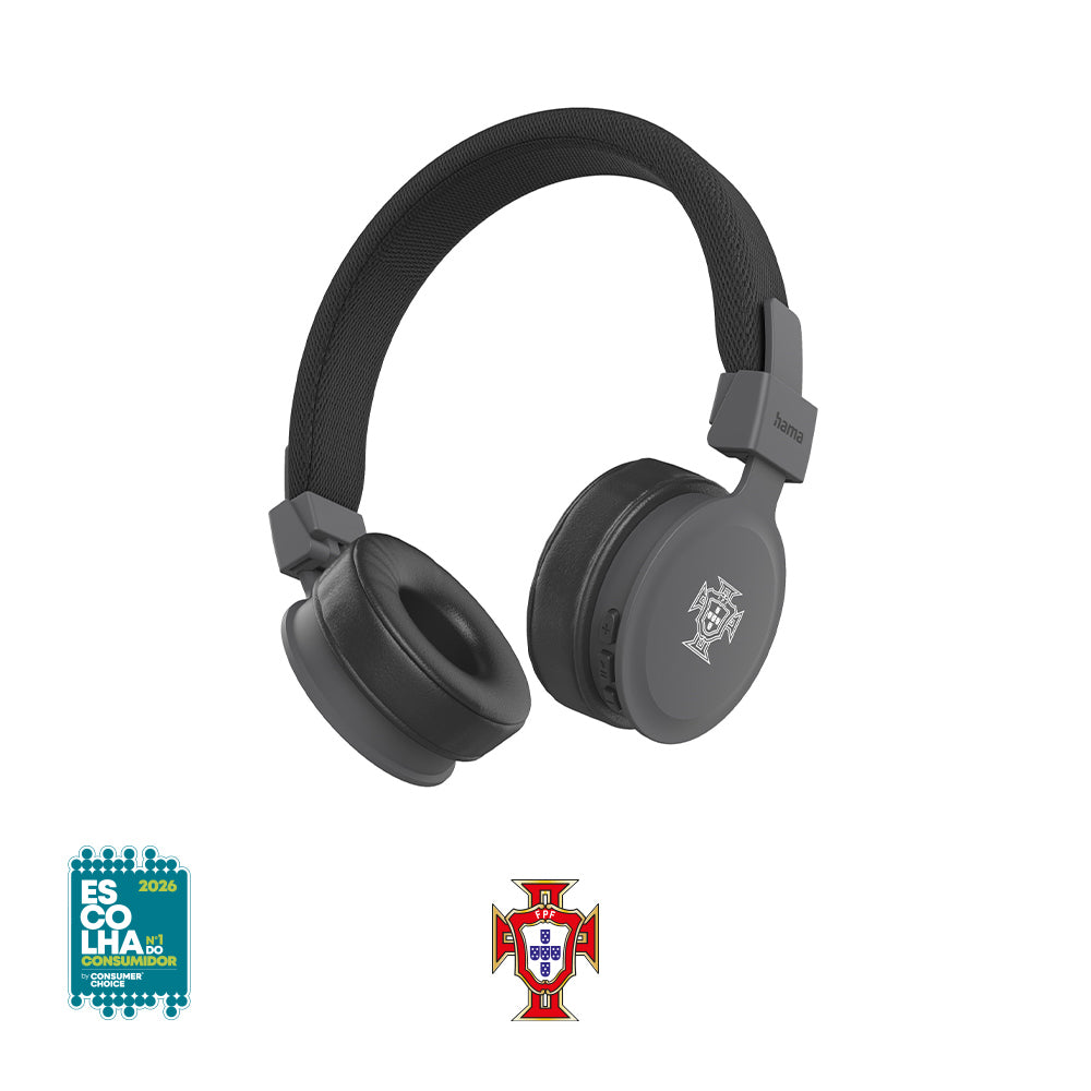 Fones de ouvido Bluetooth OnEar Hama Freedom Lit III FPF pretos, com acabamento em preto e ajuste confortável na cabeça.