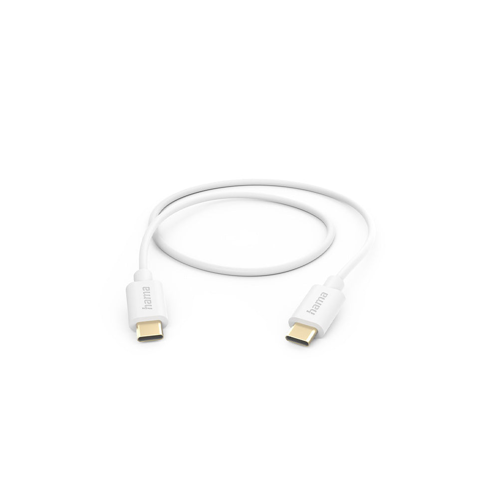 Cabo USB-C 2.0 para USB-C 1m Branco
