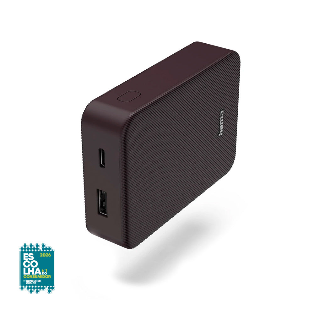Powerbank 10000mAh Color 10 Plum — Carregador Portátil Leve e Eficiente