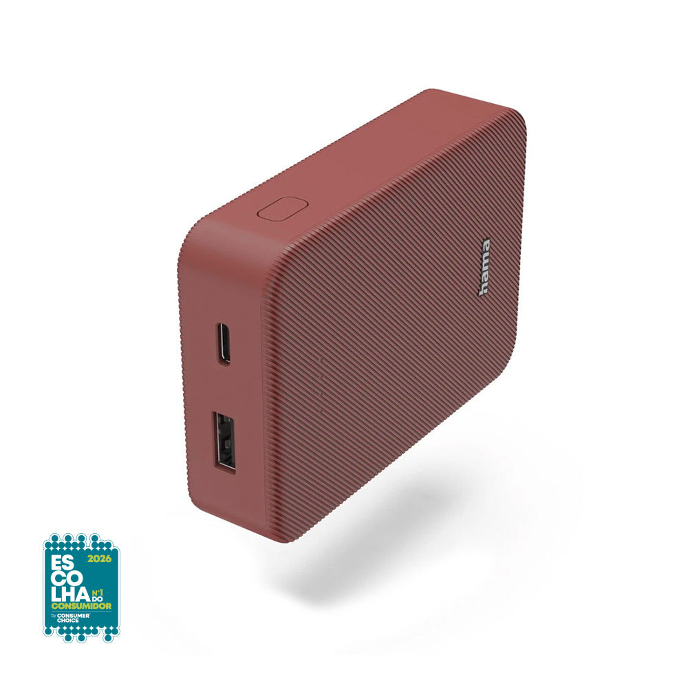 PowerBank 10000mAh PowerPack Color 10 Vermelho - Carregador Portátil Confiável