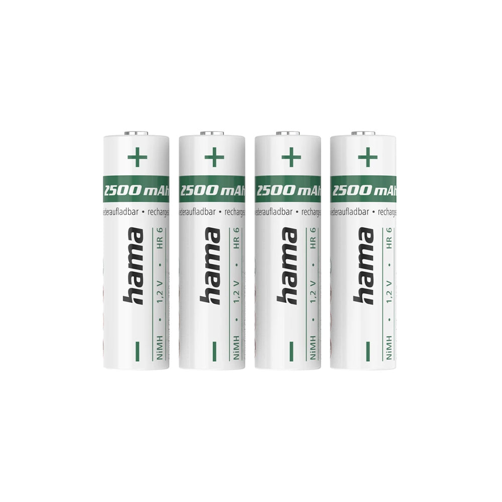 Pilhas Recarregáveis AA 1.2V 2500mAh Hama 4un