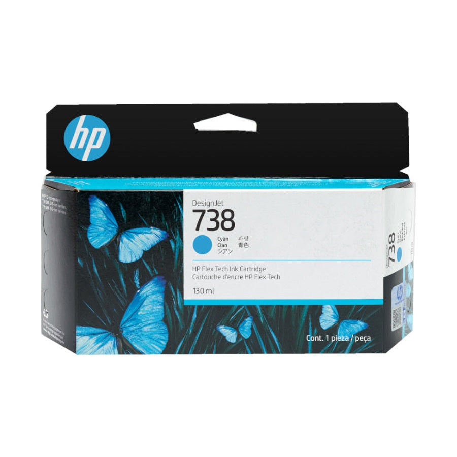 Tinteiro HP 738 Azul 498N5A 130ml