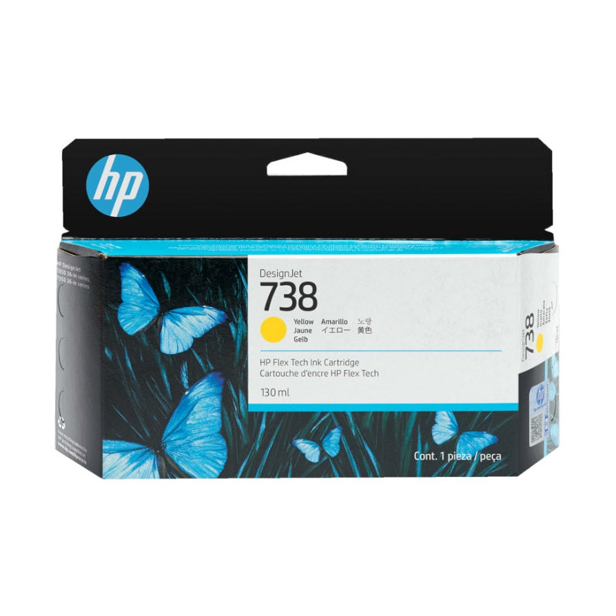 Tinteiro HP 738 Amarelo 498N7A 130ml