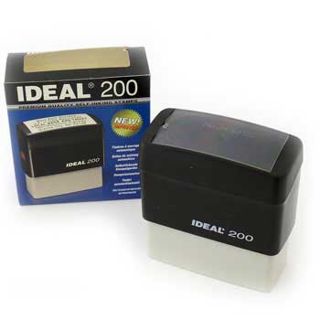 Carimbo Autotintável 65x25mm Ideal Mod 200 Preto