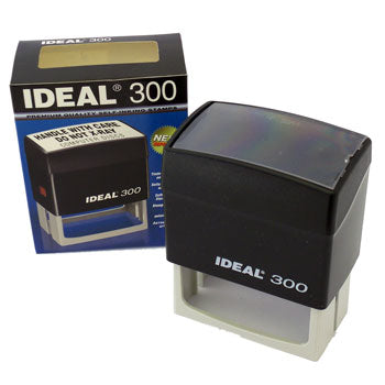 Bluepixel Equipamentos e Serviços Informáticos Lda | Carimbo 39x77mm IDEAL Autotintavel Mod 300 Preto | Qualidade e Praticidade Ideal Carimbos