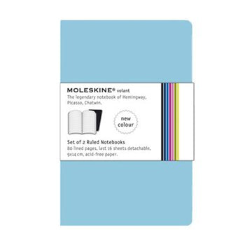 Bluepixel Equipamentos e Serviços Informáticos Lda | Volant XS Pautado Moleskine Azul Claro 2 Unidades | Cadernos Compactos Moleskine Moleskine