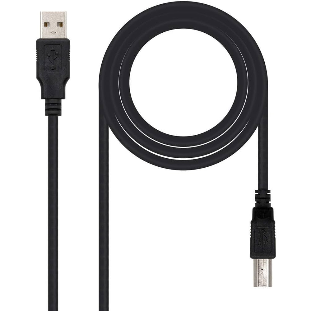 Cabo USB-A 2.0 para USB-B Macho 1,8m - Conexão Rápida