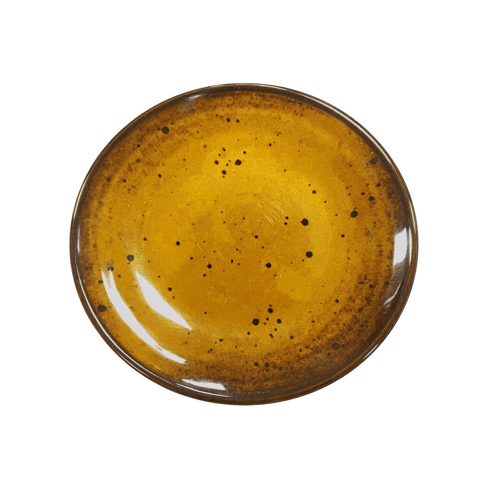 Prato Redondo de Melamina Terracota Ambar 21,5cm | Conforto e Durabilidade