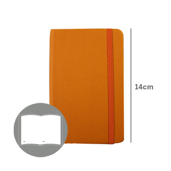 Bluepixel Equipamentos e Serviços Informáticos Lda | Bloco de Notas Liso 14x9cm Semi Pele Amarelo - 116 Folhas SmartD Blocos Capa Dura