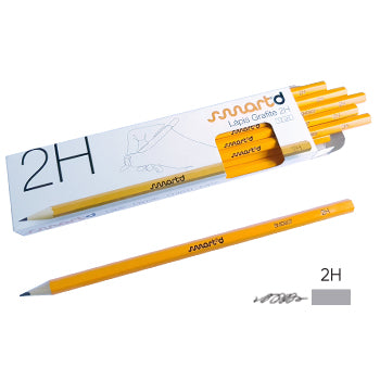 Bluepixel Equipamentos e Serviços Informáticos Lda | Lápis Grafite 2H SmartD Caixa com 12 unidades | Escrita e Desenho SmartD Lápis