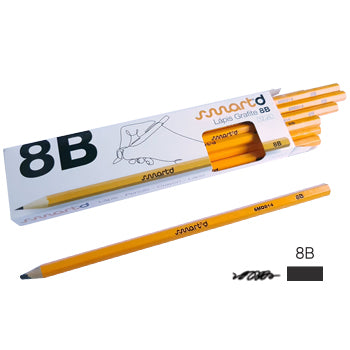 Bluepixel Equipamentos e Serviços Informáticos Lda | Lápis Grafite 8B SmartD – Caixa com 12 unidades SmartD Lápis