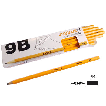 Bluepixel Equipamentos e Serviços Informáticos Lda | Lápis Grafite 9B SmartD - Caixa com 12 unidades SmartD Lápis