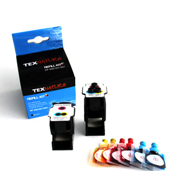 Refill Kit Compatível HP 300, 301, 901 - 3 Cores | Econômico