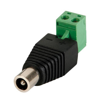 Ficha de Alimentação DC 5.5x2.1mm F - 5 unidades para screw terminal