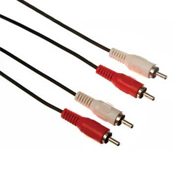 Cabo RCA Áudio 2xRCA Macho/Macho Terminais Dourados 1,5m