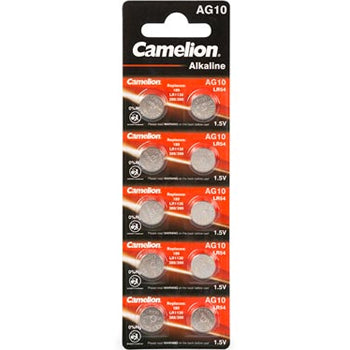 Pilhas LR1130/AG10 1.5V-68mAh Relógios 10un