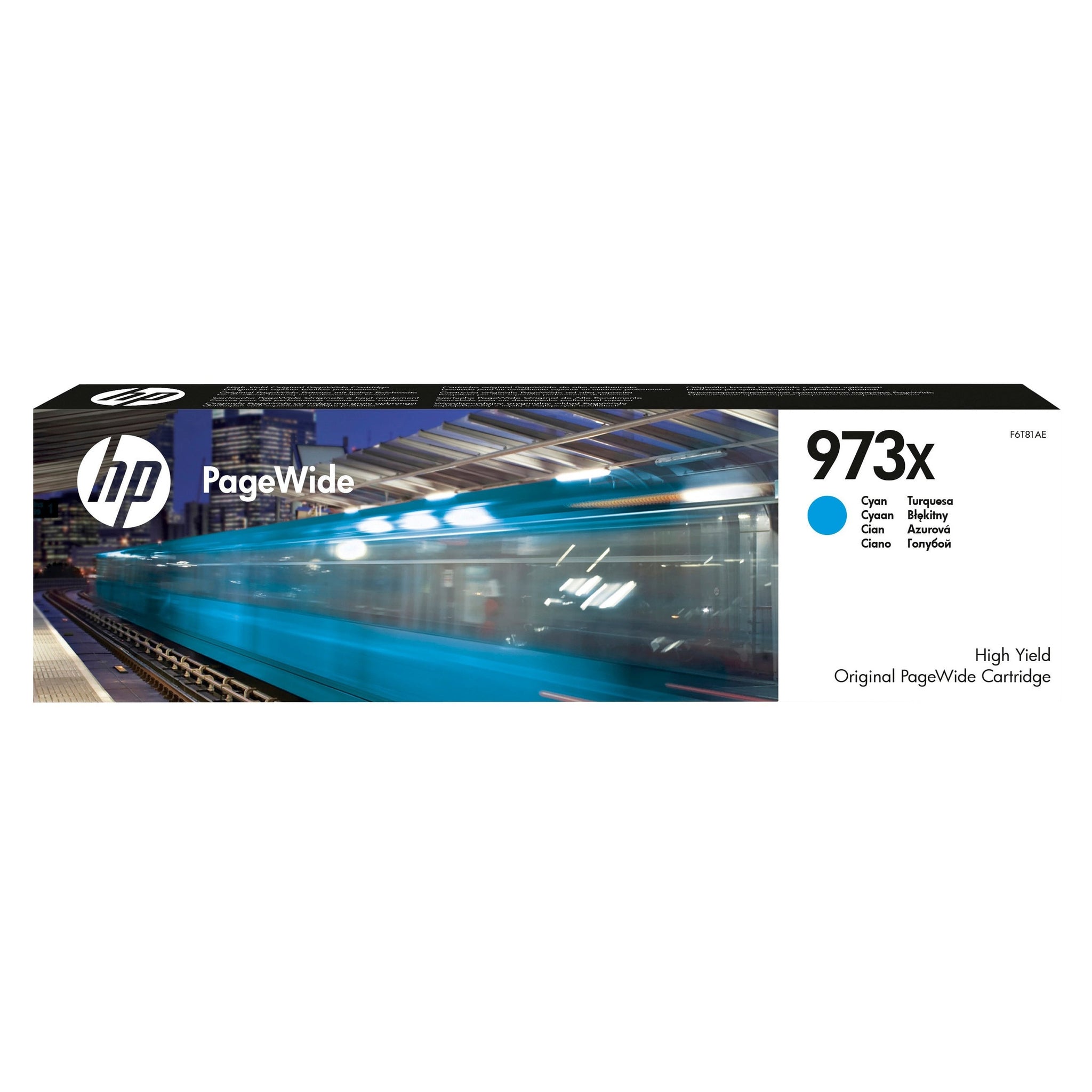 HP 973X original high yield cyan PageWide cartridge F6T81AE HP