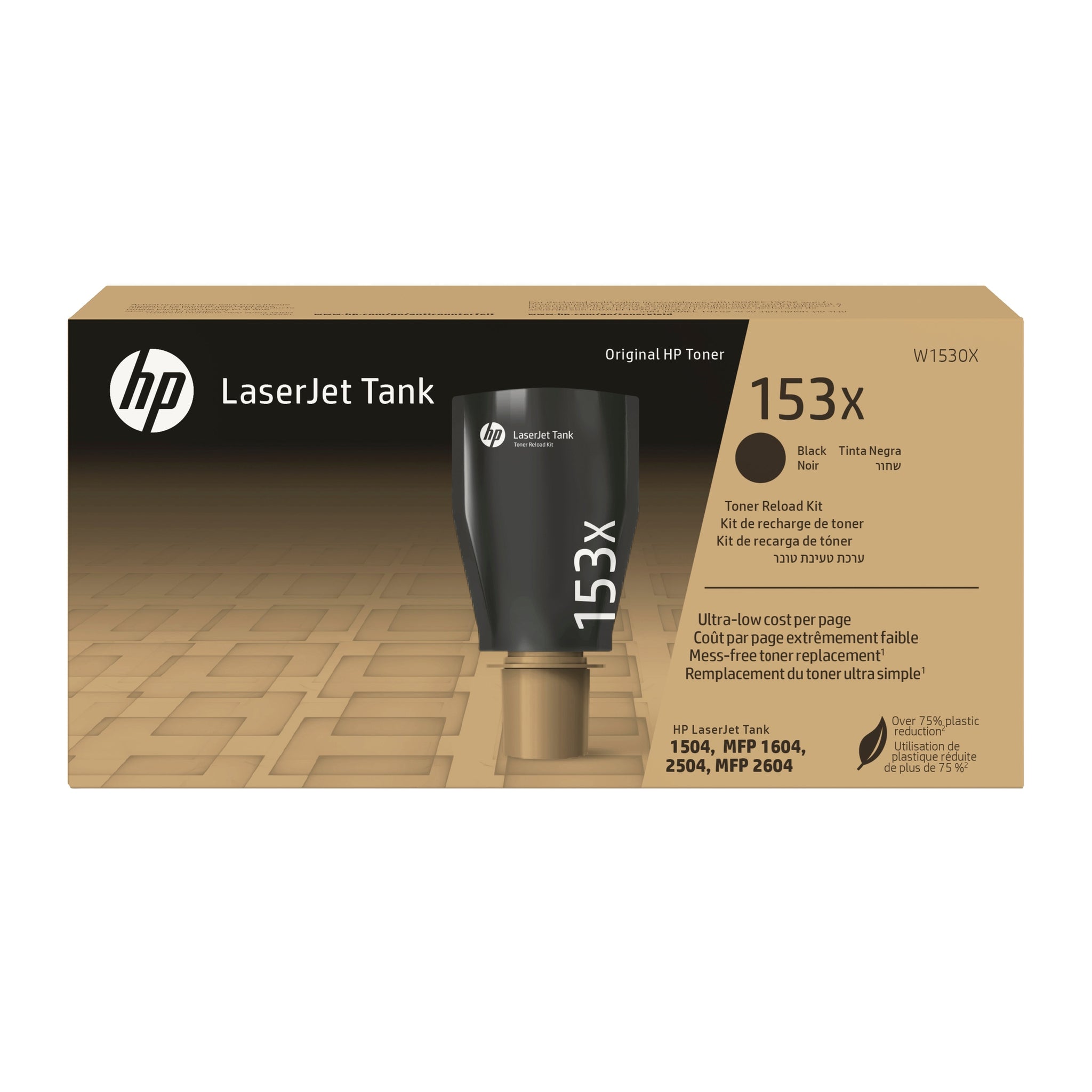 Kit de Toner HP 153X Preto Original para LaserJet Tank — Recarga Fácil HP