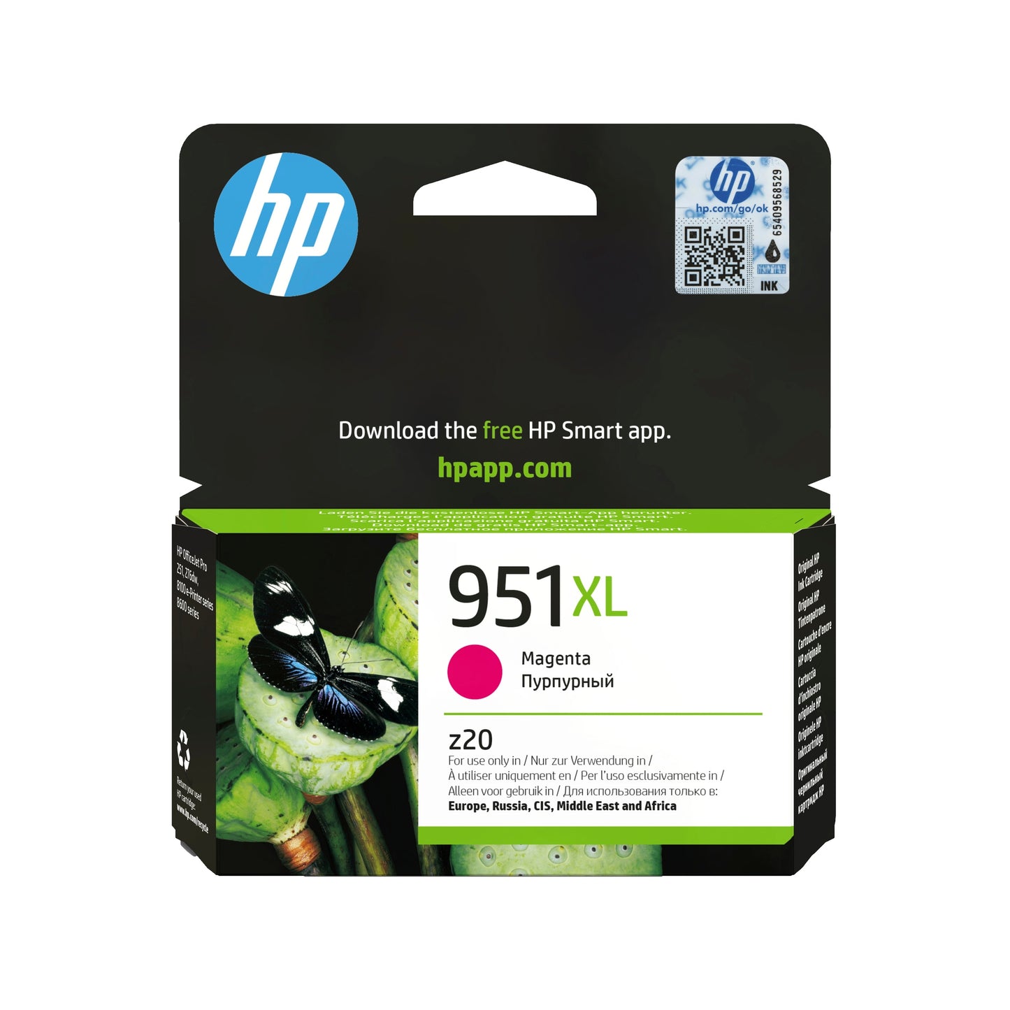 HP 951XL original Ink cartridge CN074AE BGY magenta high capacity 1.500 pages 1-pack Officejet
