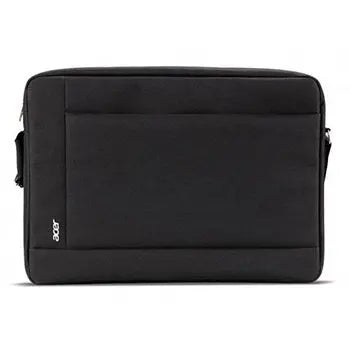 Mala preta para notebook 15.6" Acer, leve e resistente, com compartimento para laptop e alça de transporte.