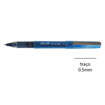 Marcador roller Alban AC1090 Needle Point 0,5mm azul, uma unidade, com ponta fina para escrita precisa e detalhes finos.