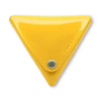 Porta moedas amarelo da marca Alife, bolso compacto e charmoso para guardar moedas e pequenos itens.