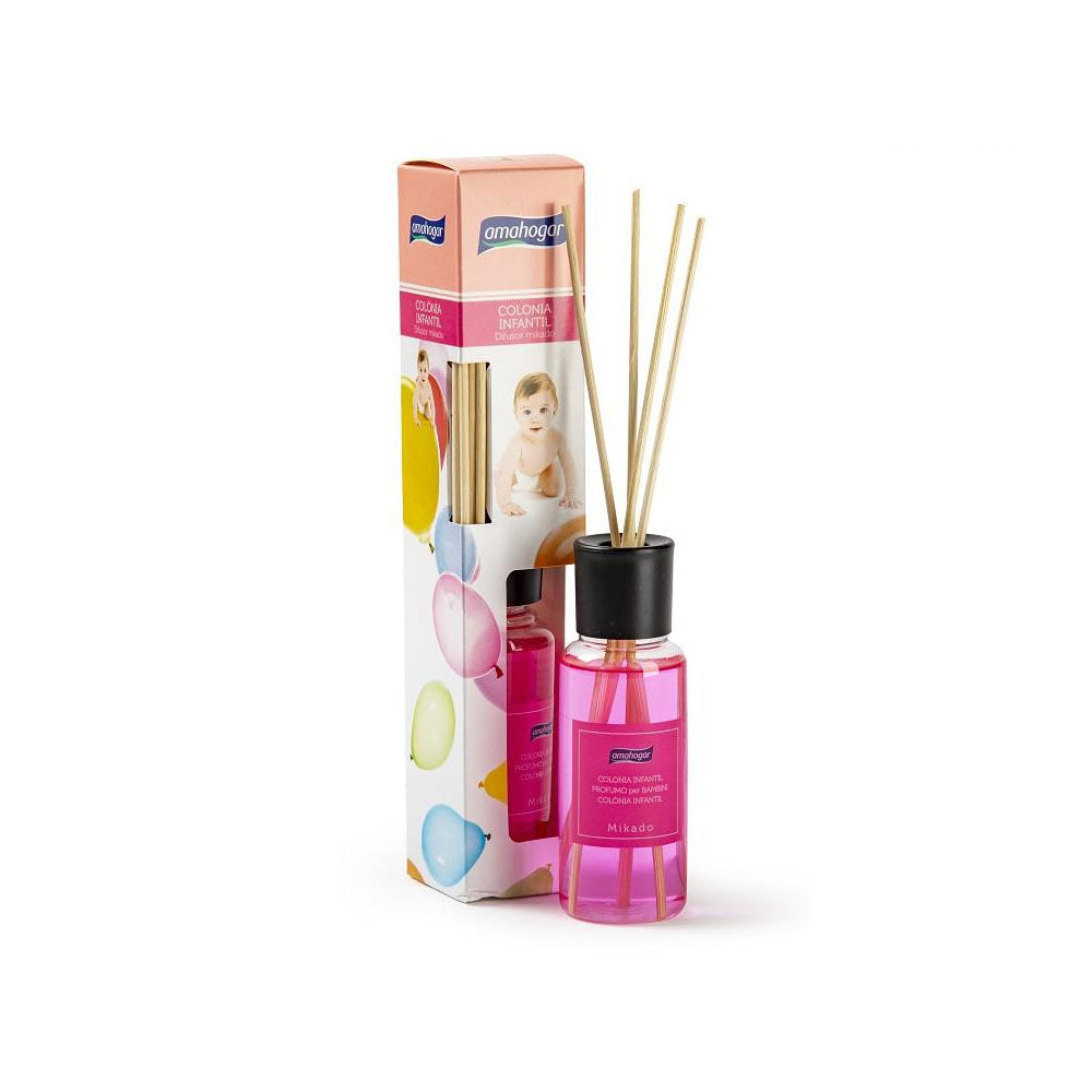 Ambientador Sticks Mikado Colônia Infantil 100ml - Fragrância Duradoura