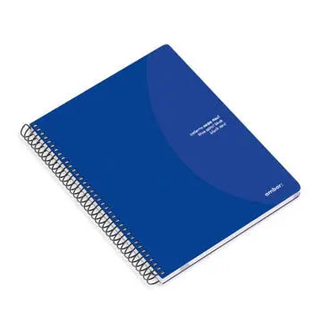 Bluepixel Equipamentos e Serviços Informáticos Lda | Caderno Espiral A5 Quadriculado 70g Ambar Azul 80 Folhas Ambar Cadernos Espiral