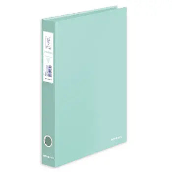 Pasta arquivo Ambar Classroom Mates Menta para organização escolar, com aba e fechamento resistente, ideal para documentos escolares.