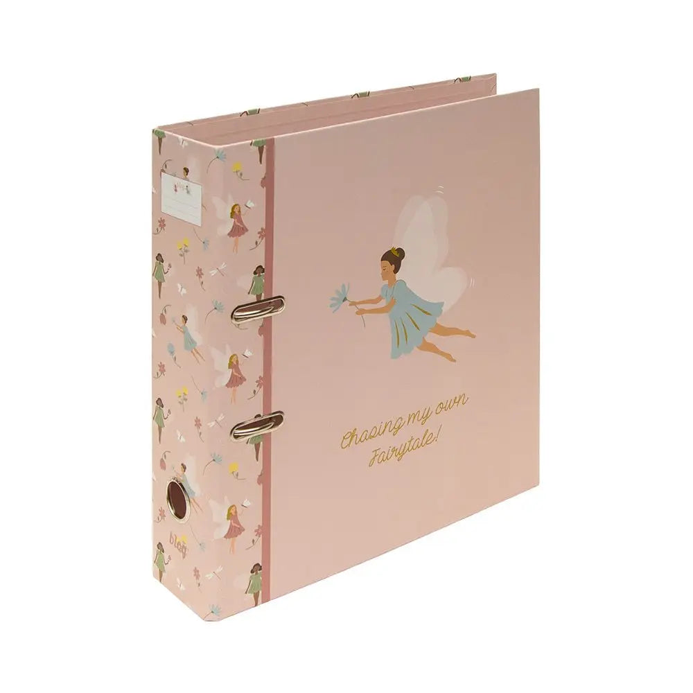 Pasta para arquivo A4 Ancor com rado Fairy Roses, ideal para organização elegante de documentos.
