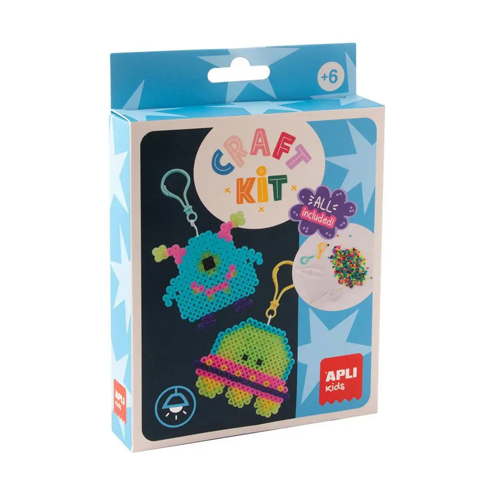 Kit Craft Porta-Chaves Apli Kids com espaço criativo, cores vibrantes e elementos divertidos para crianças.