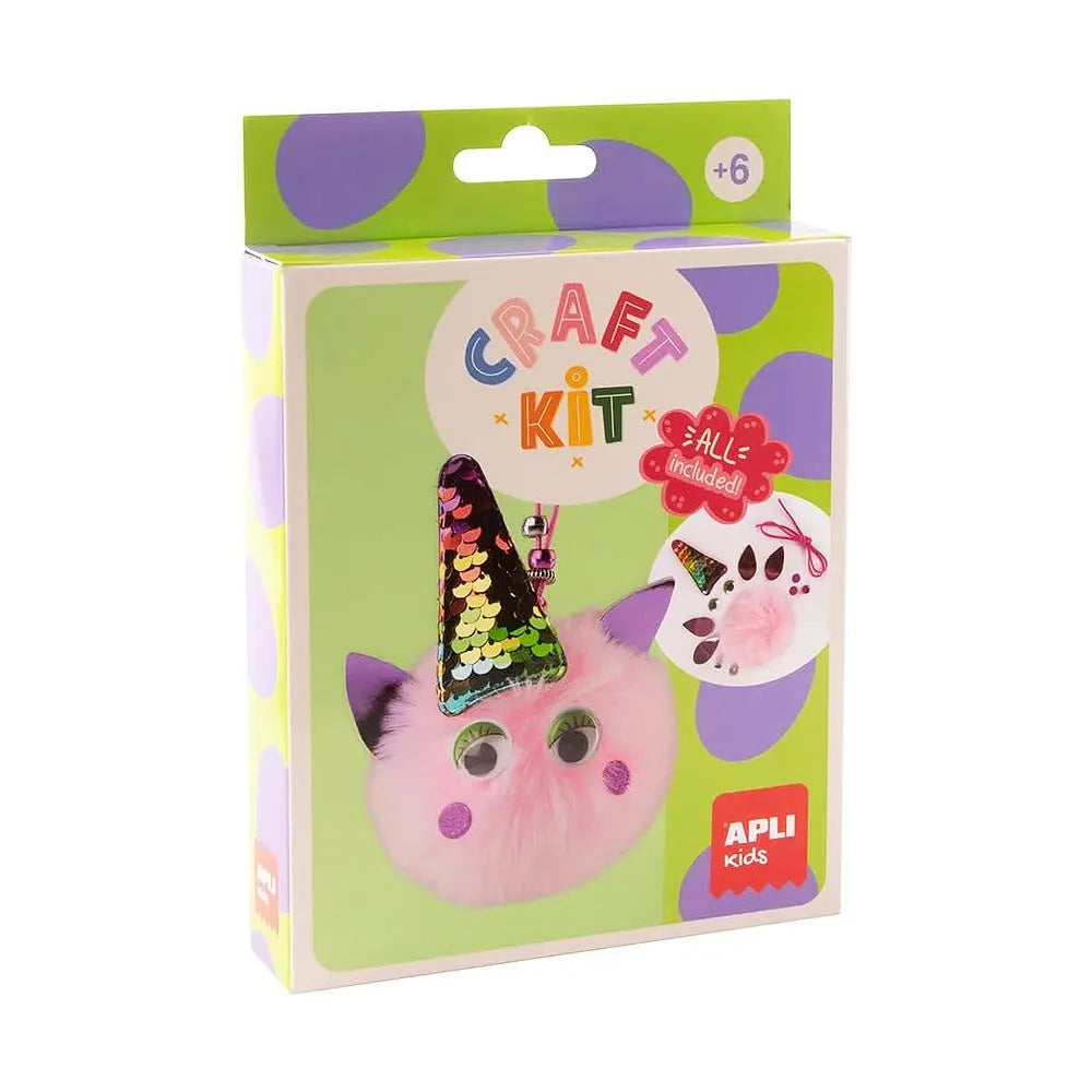 Kit de porta-chaves Unicórnio Apli Kids com desenhos coloridos, ideal para organização e diversão infantil.