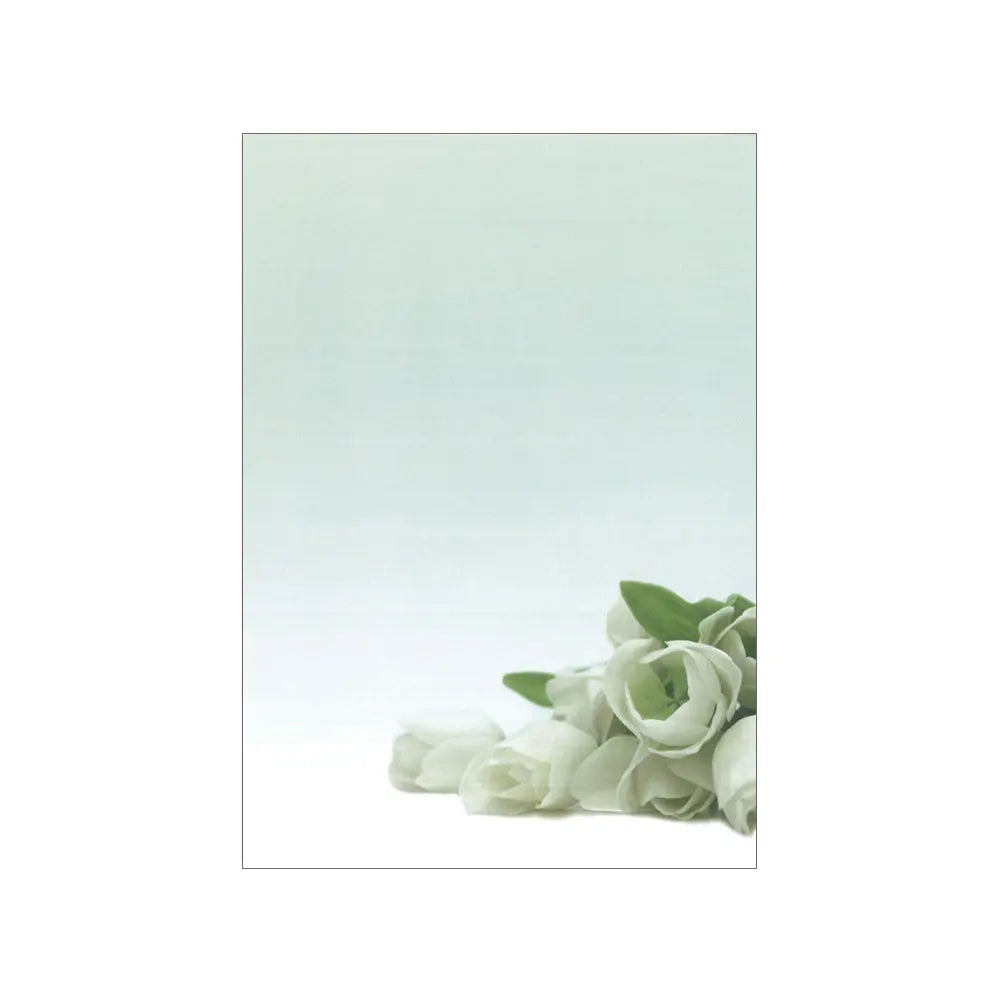 Papel Temático Flor Branca A4 90g 20 Folhas