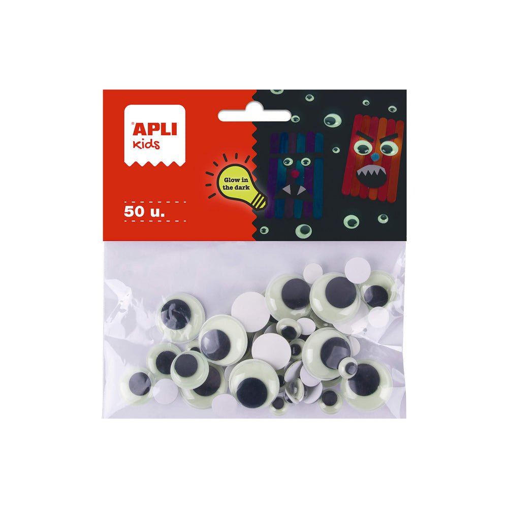 Bluepixel Equipamentos e Serviços Informáticos Lda | Olhinhos Redondos Brilhantes no Escuro – 50 Unidades Apli Decorativos