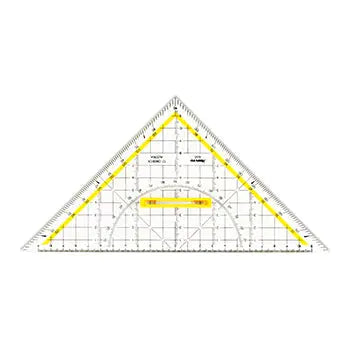 Esquadro Desenho HYP25cm Aristo AR16504 com Pega Removível